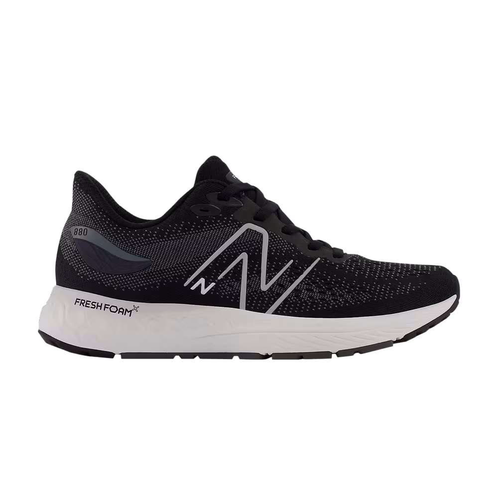 New Balance Fresh Foam X 880v12 Big Kid X-Wide Black Ocean Grey