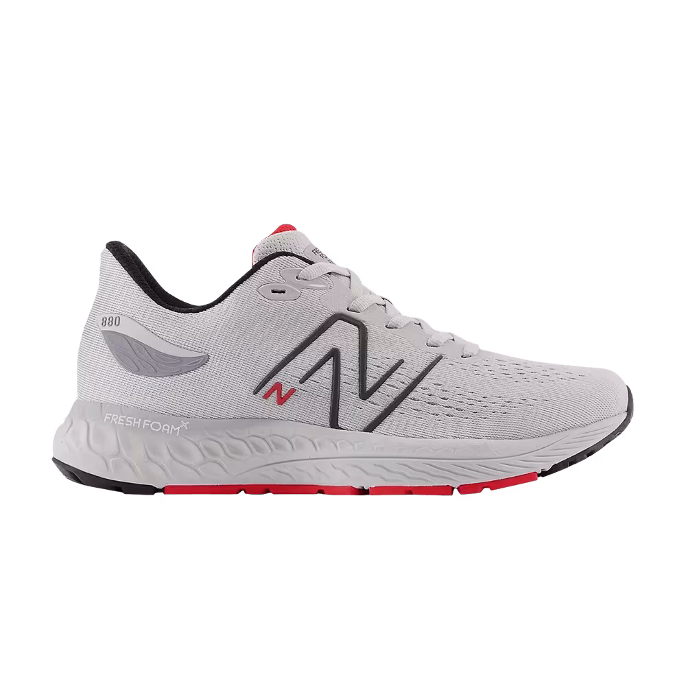 New Balance Fresh Foam X 880v12 Big Kid X-Wide Light Aluminum True Red
