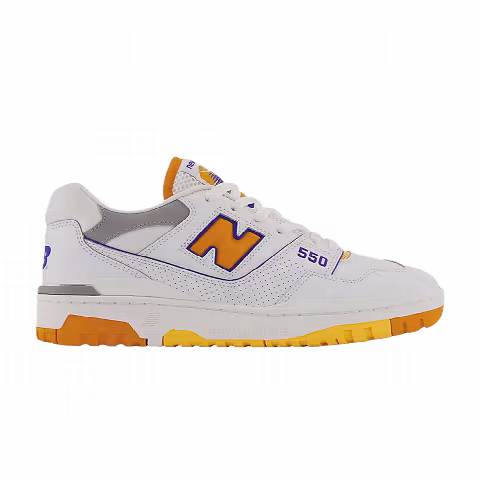 New Balance 550 2E Wide 'Lakers Pack - Vibrant Orange'