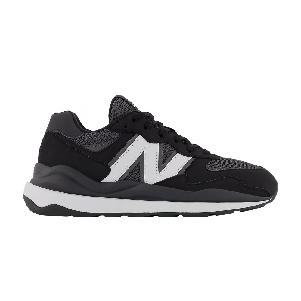 New Balance 57/40 Little Kid Wide Black White