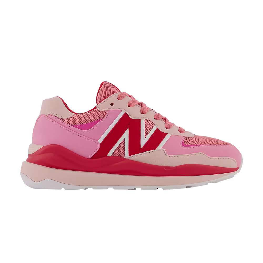 New Balance 57/40 Big Kid Wide Vibrant Pink Team Red