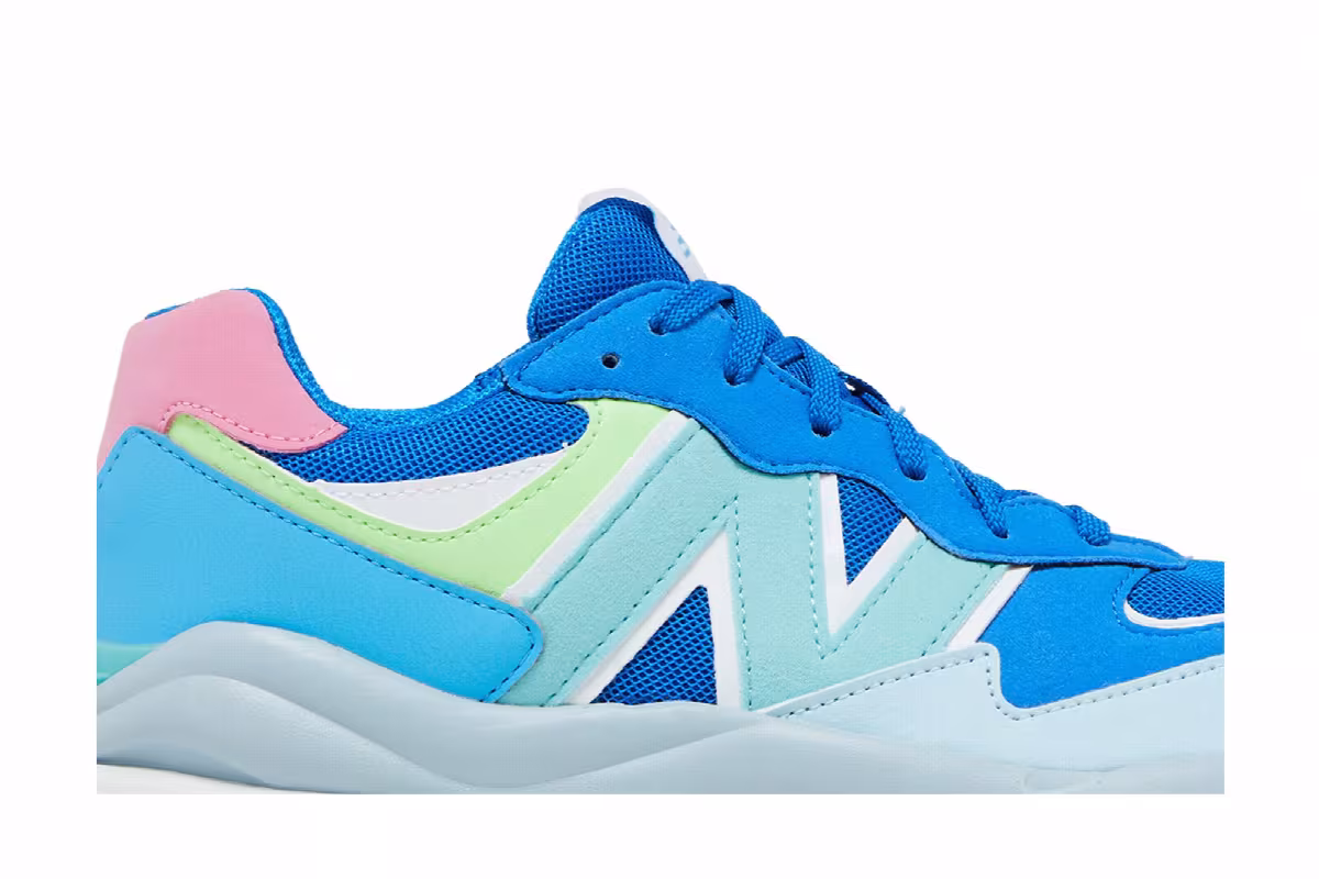 New Balance 57/40 Big Kid Wide Blue Surf, view 3