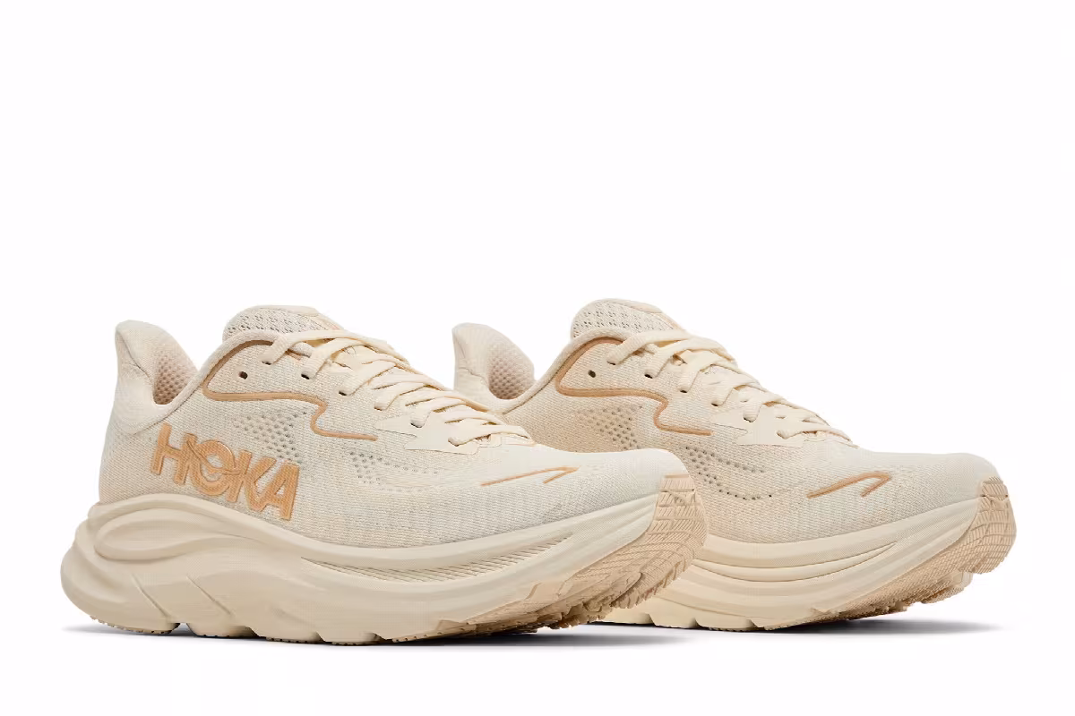 HOKA Women's Clifton 10 Vanilla Birch, view 9