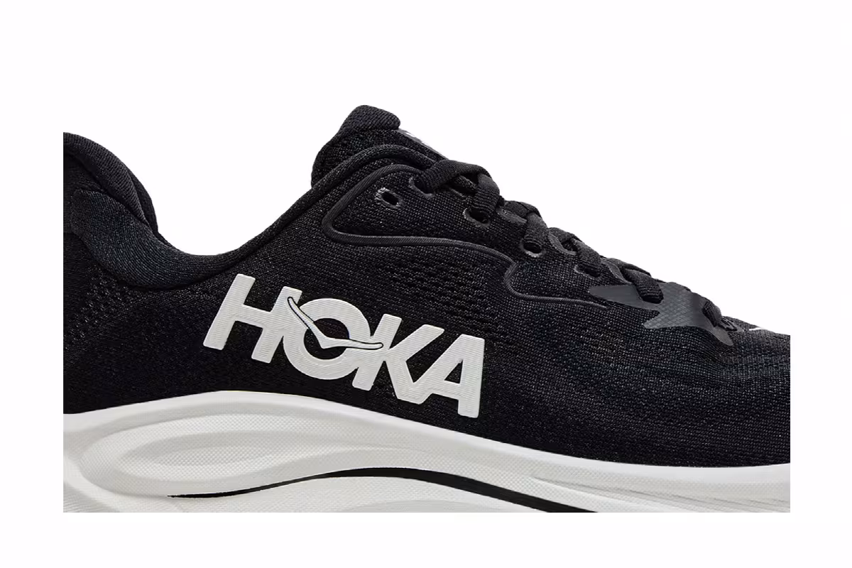 HOKA Clifton 10 Black White, view 3