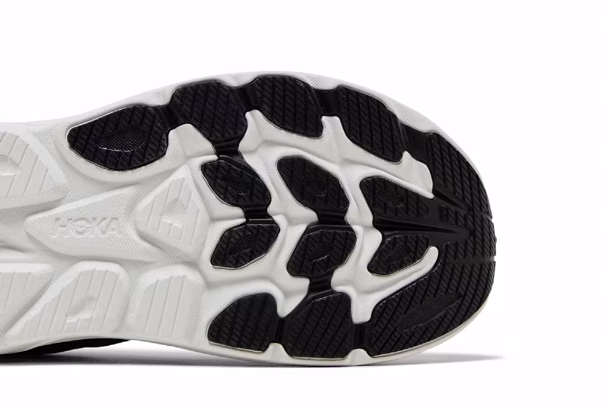 HOKA Clifton 10 Black White, view 6