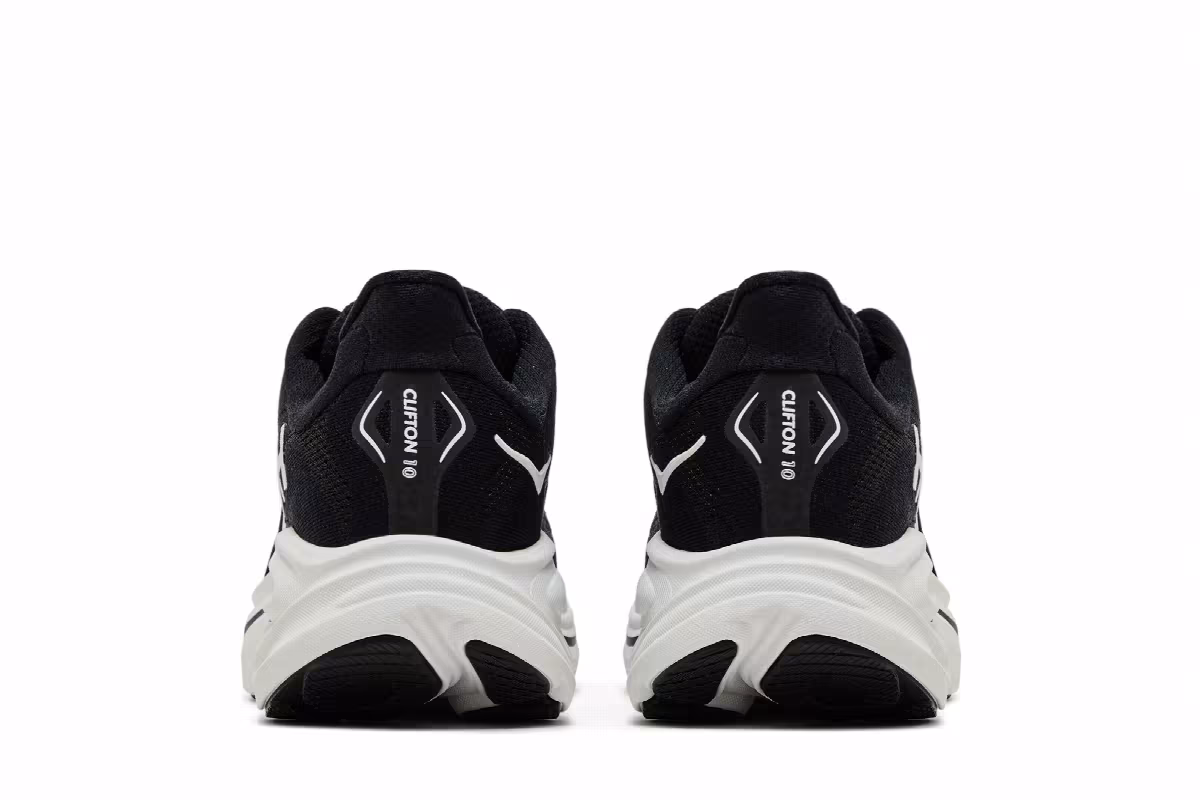 HOKA Clifton 10 Black White, view 7