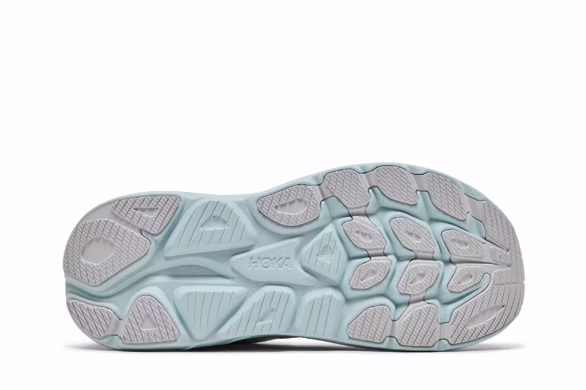HOKA Women's Clifton 10 White Cielo Blue, view 5