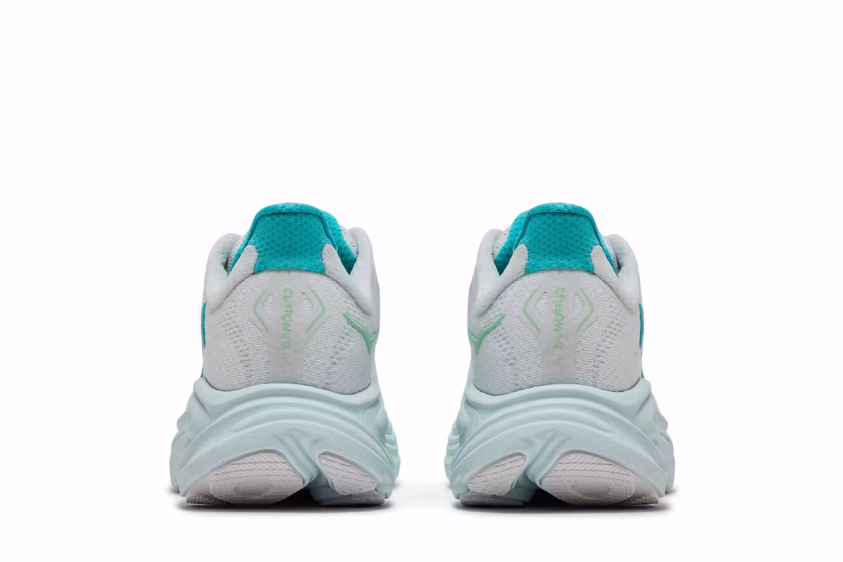 HOKA Women's Clifton 10 White Cielo Blue, view 7