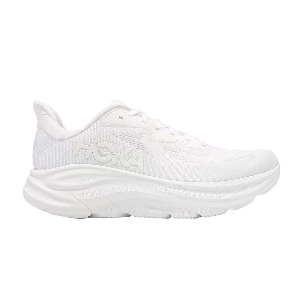 HOKA Clifton 10 Wide Triple White