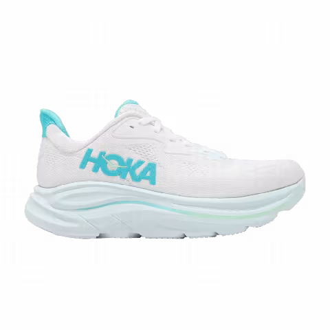 HOKA Wmns Clifton 10 Wide 'White Cielo Blue'