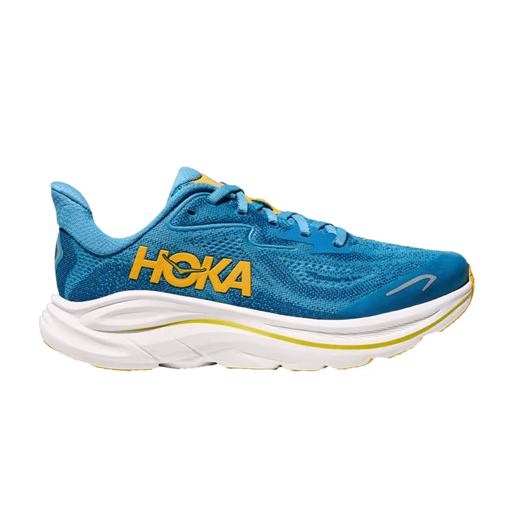 HOKA Clifton 10 Big Kids Alpine Blue Foggy Night
