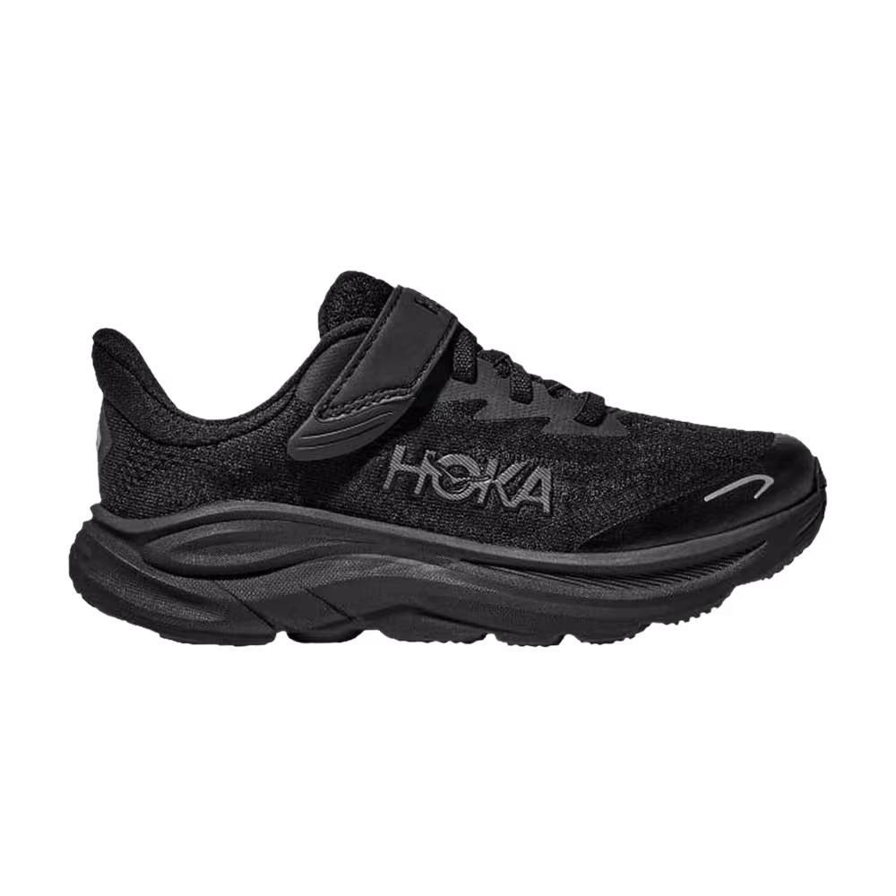 HOKA Clifton 10 Little Kids Triple Black