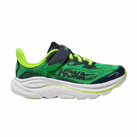 HOKA Clifton 10 Little Kids 'Spring Green Cosmic Grey'