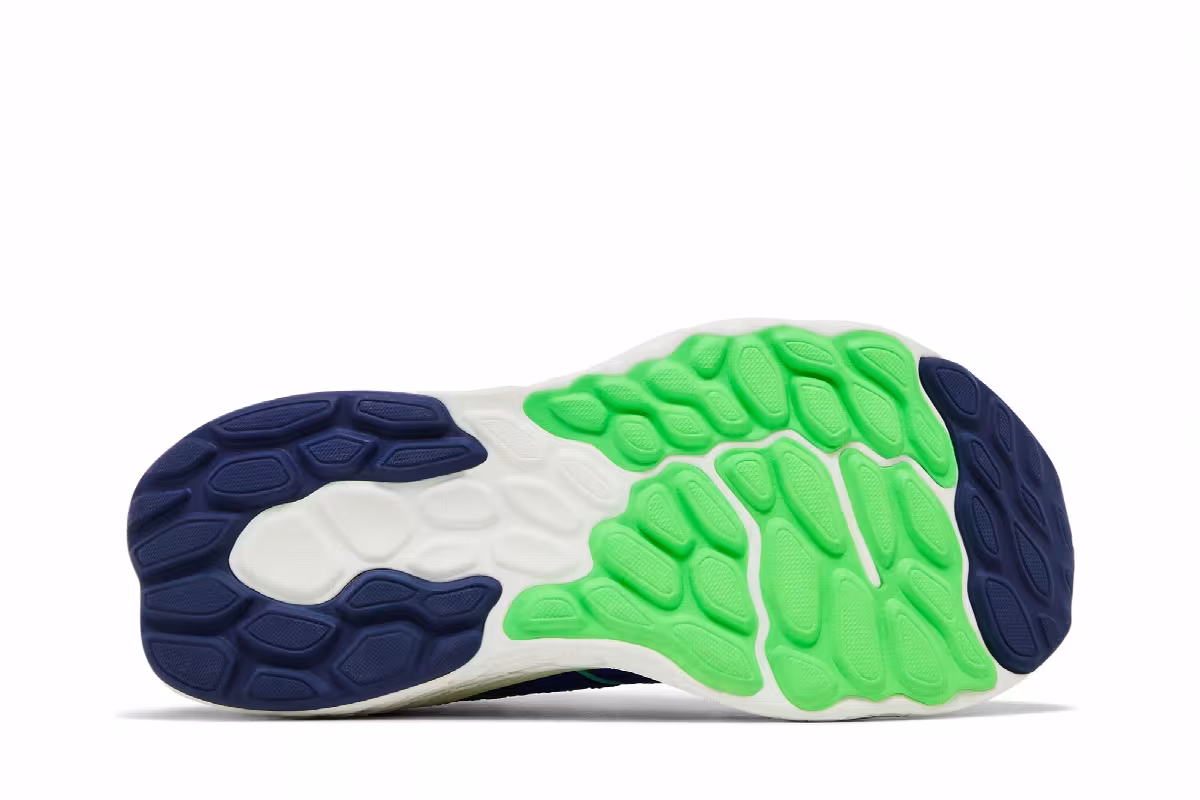 New Balance Fresh Foam X 1080v12 2E Wide Blue Green Apple, view 5