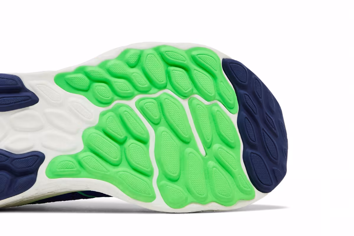 New Balance Fresh Foam X 1080v12 2E Wide Blue Green Apple, view 6