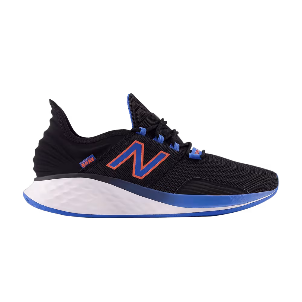 New Balance Fresh Foam Roav 2E Wide Black Serene Blue Orange