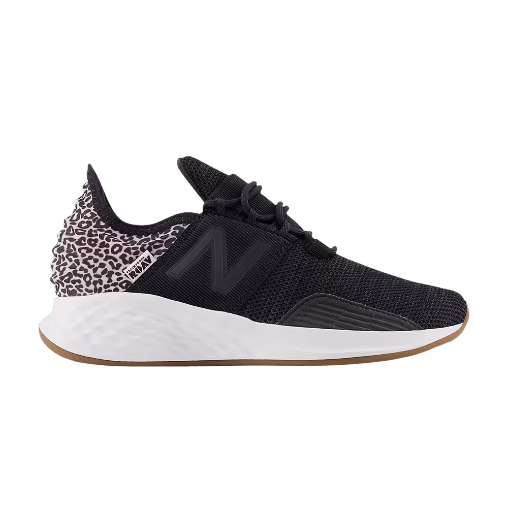 New Balance Fresh Foam Roav Slip-On Big Kid Wide Leopard