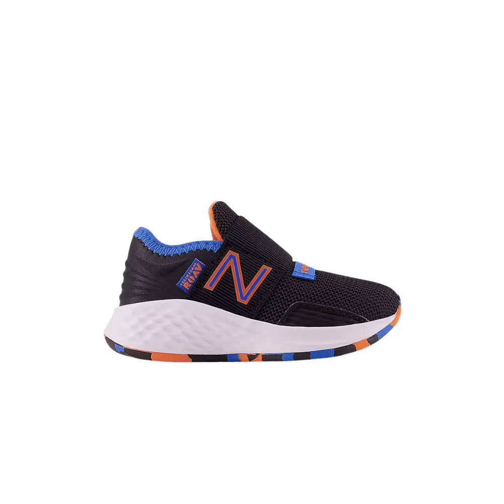 New Balance Fresh Foam Roav Slip-On Toddler Black Blue Orange