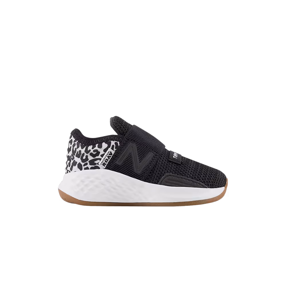 New Balance Fresh Foam Roav Slip-On Toddler Wide Leopard