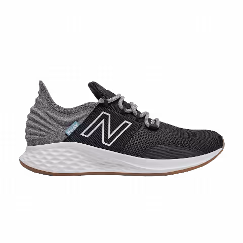 New Balance Fresh Foam Roav Big Kid Wide 'Tee Shirt - Black Light Aluminum'
