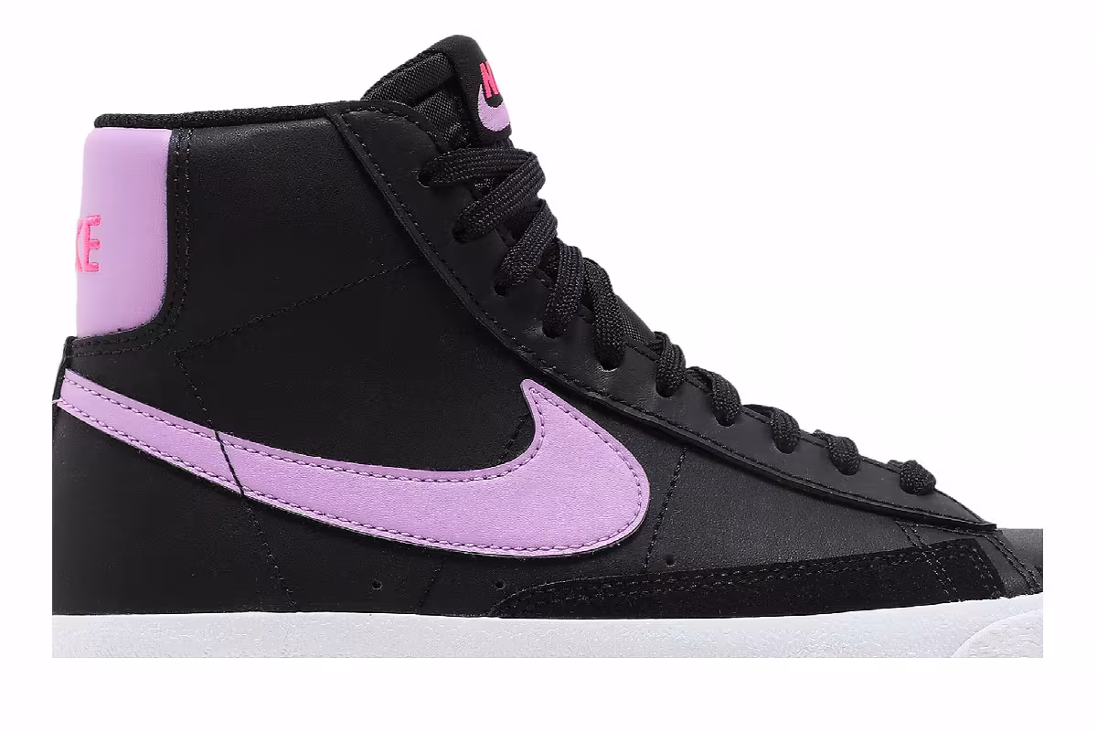 Nike Blazer Mid Black Fuchsia Glow, view 3