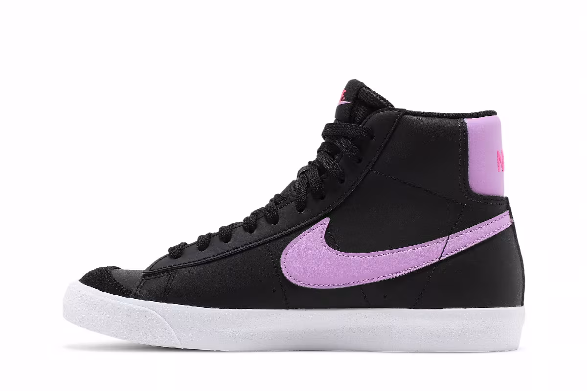 Nike Blazer Mid Black Fuchsia Glow, view 4