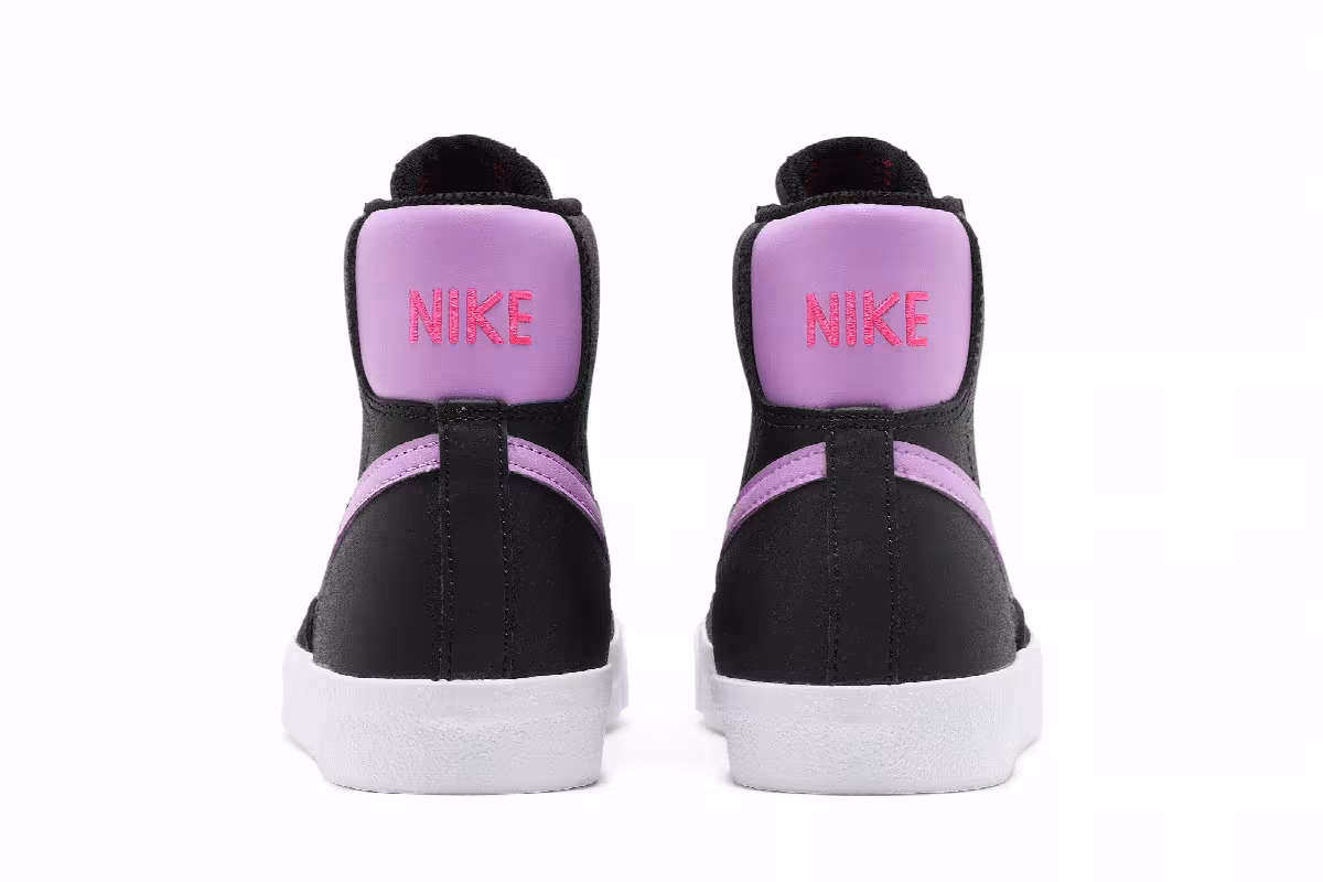 Nike Blazer Mid Black Fuchsia Glow, view 7