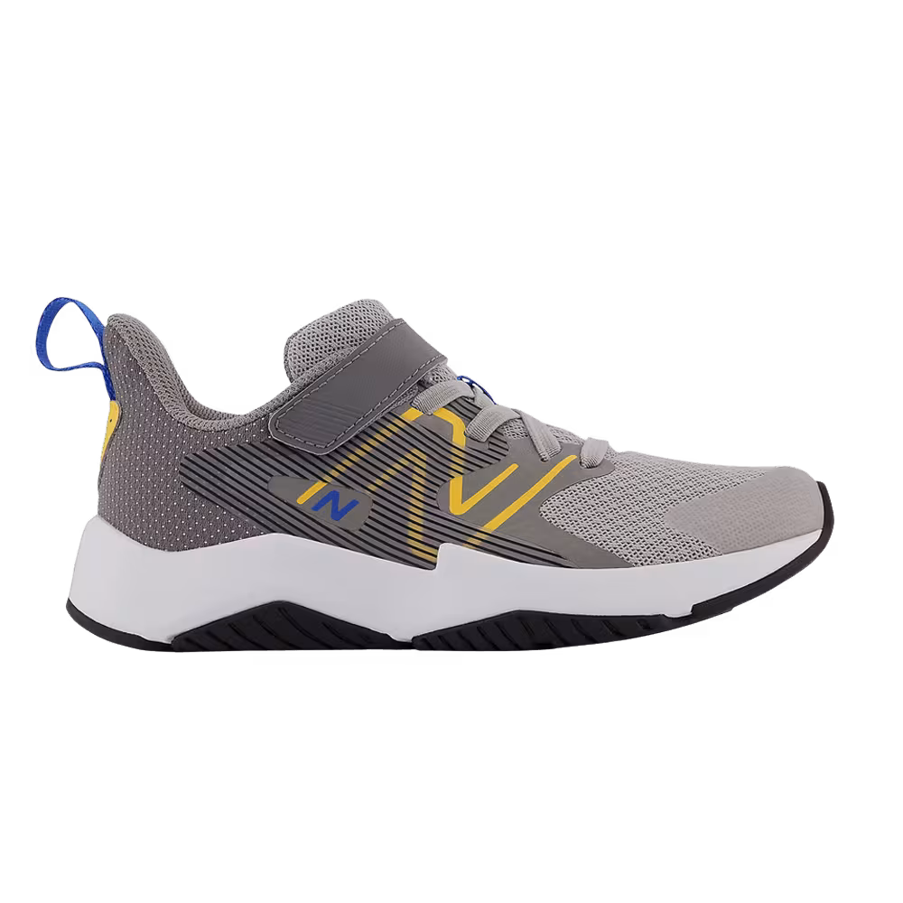 New Balance Rave Run v2 Bungee Lace Big Kid Wide Rain Cloud Marblehead