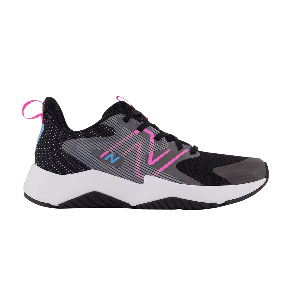 New Balance Rave Run v2 Big Kid X-Wide Black Vibrant Spring