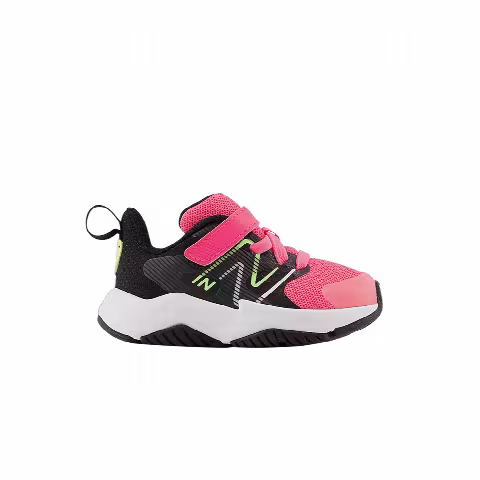 New Balance Rave Run v2 Bungee Lace Top Strap Toddler Wide 'Neon Pink Phantom'