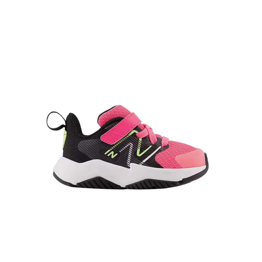 New Balance Rave Run v2 Bungee Lace Top Strap Toddler Wide Neon Pink Phantom