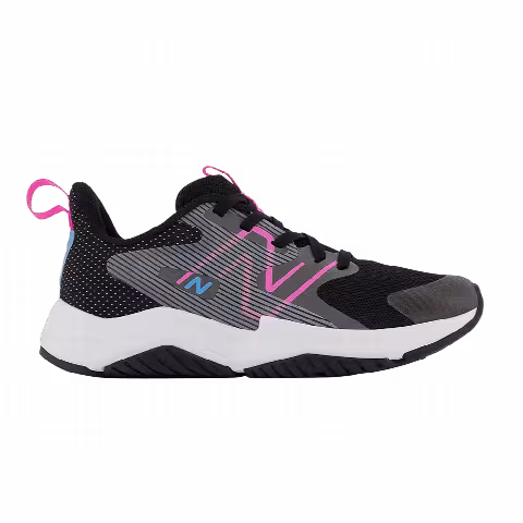 New Balance Rave Run v2 Little Kid X-Wide 'Black Vibrant Pink'