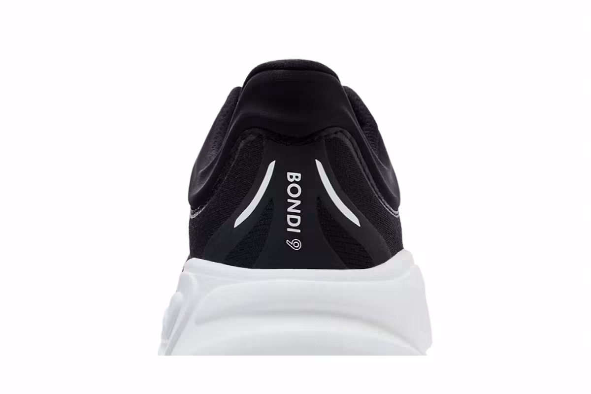 HOKA Bondi 9 Black White, view 8