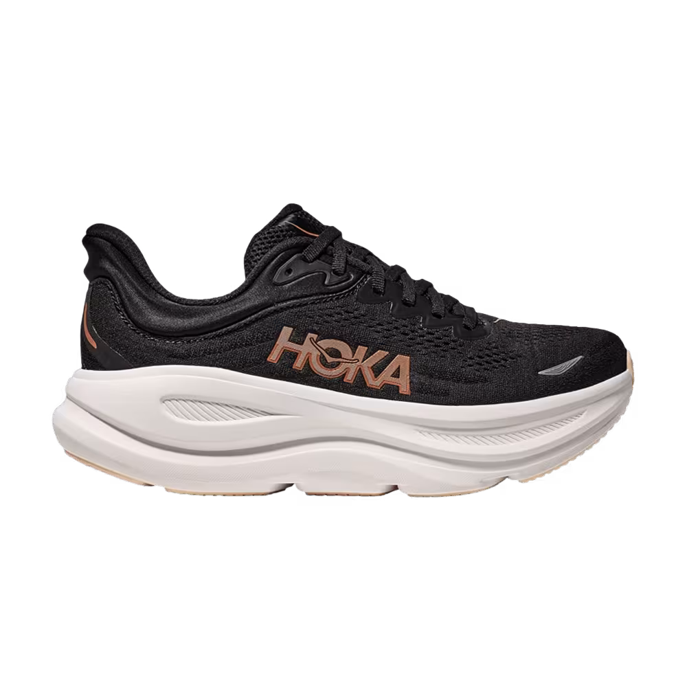 HOKA Women's Bondi 9 Black Rose Gold
