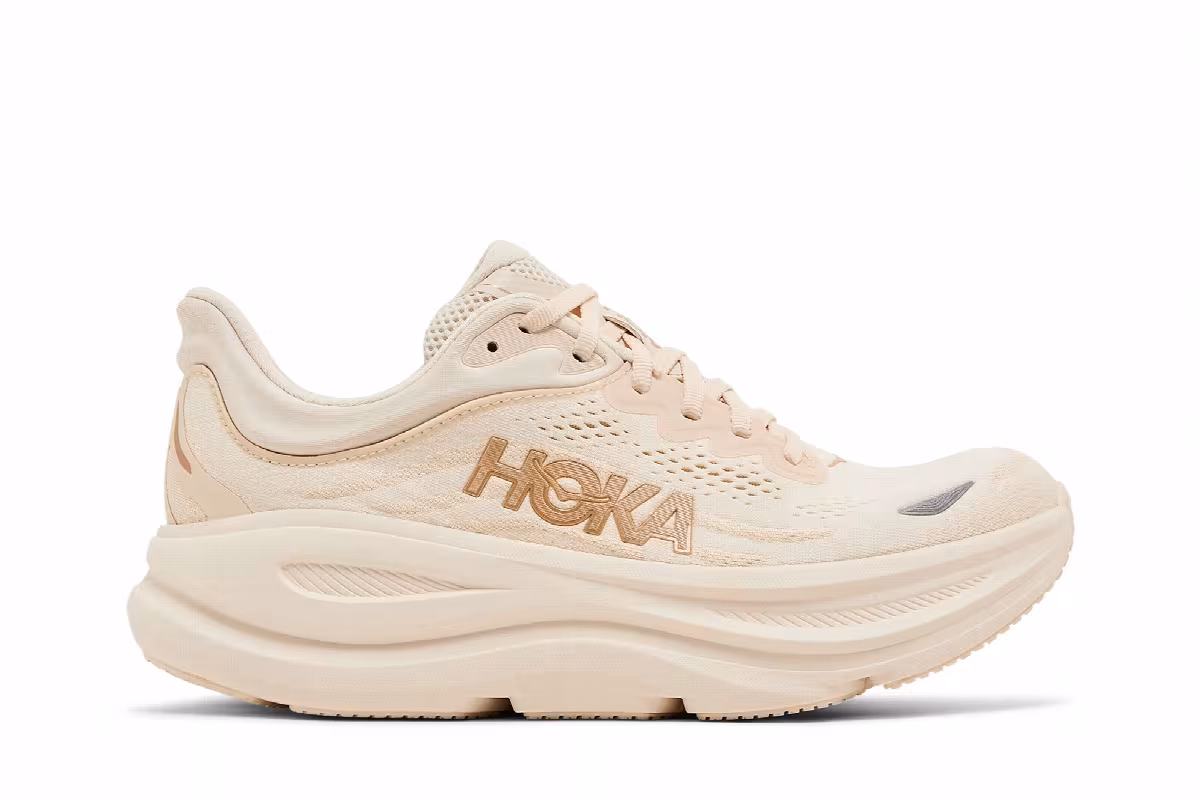 HOKA Women's Bondi 9 Vanilla Birch, view 2