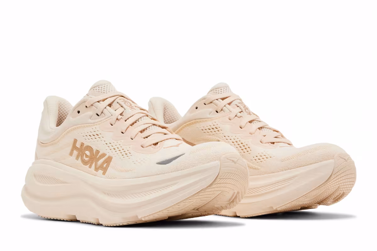 HOKA Women's Bondi 9 Vanilla Birch, view 9