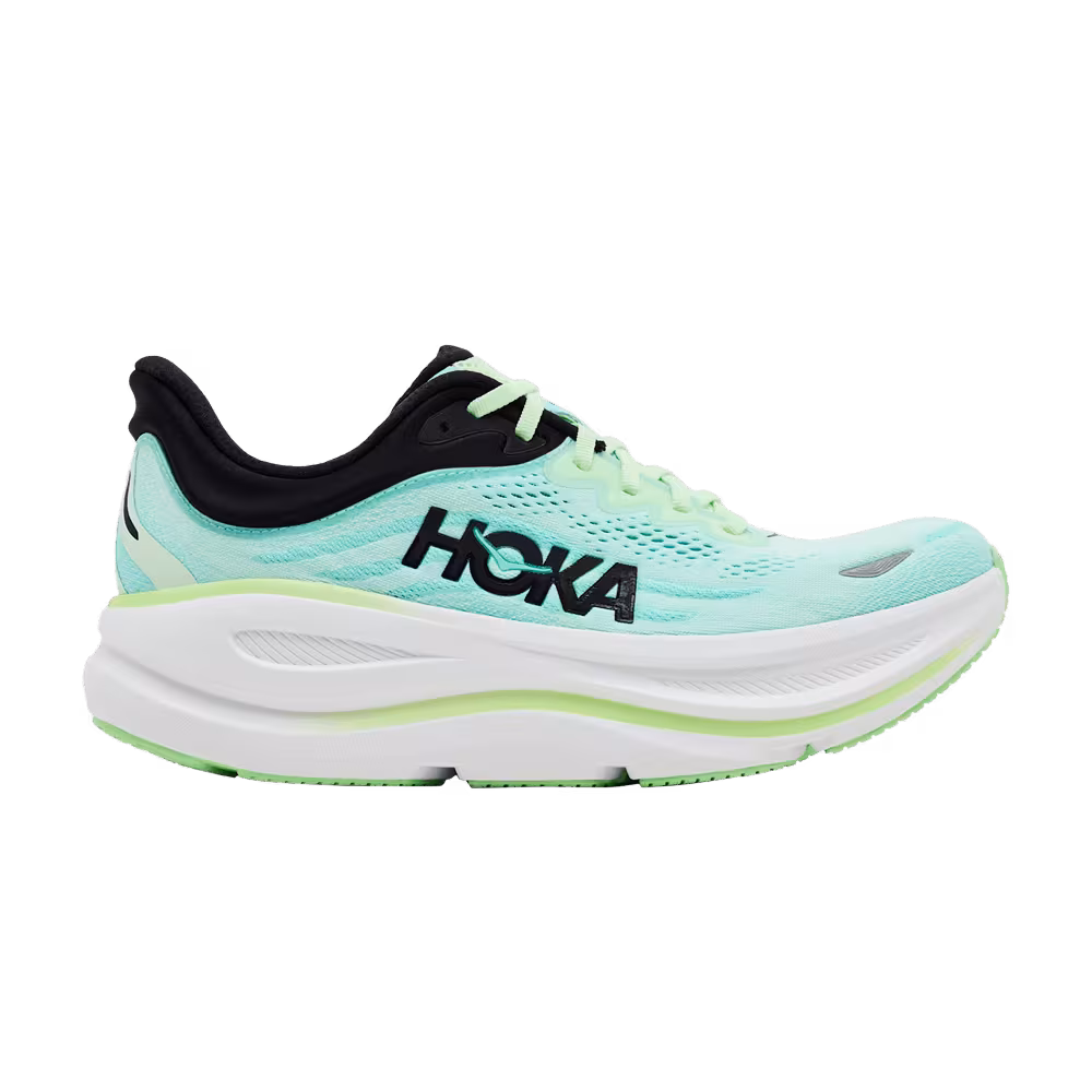 HOKA Bondi 9 Luna Moth Blue Spark