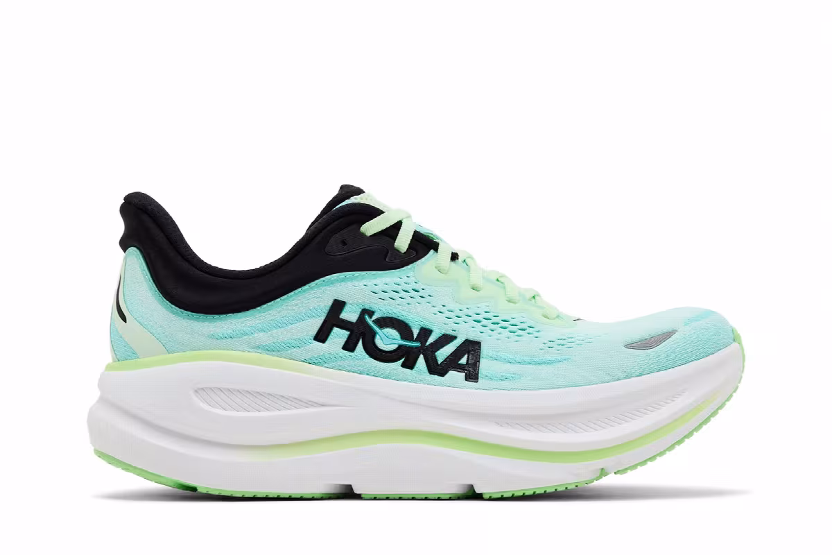 HOKA Bondi 9 Luna Moth Blue Spark, view 2
