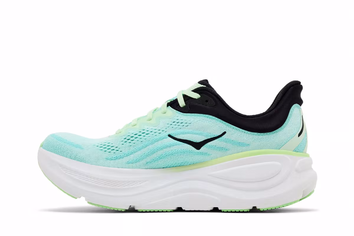 HOKA Bondi 9 Luna Moth Blue Spark, view 4