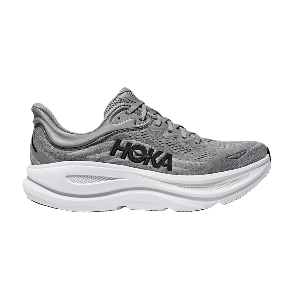 HOKA Bondi 9 4E Wide Galactic Stellar Grey