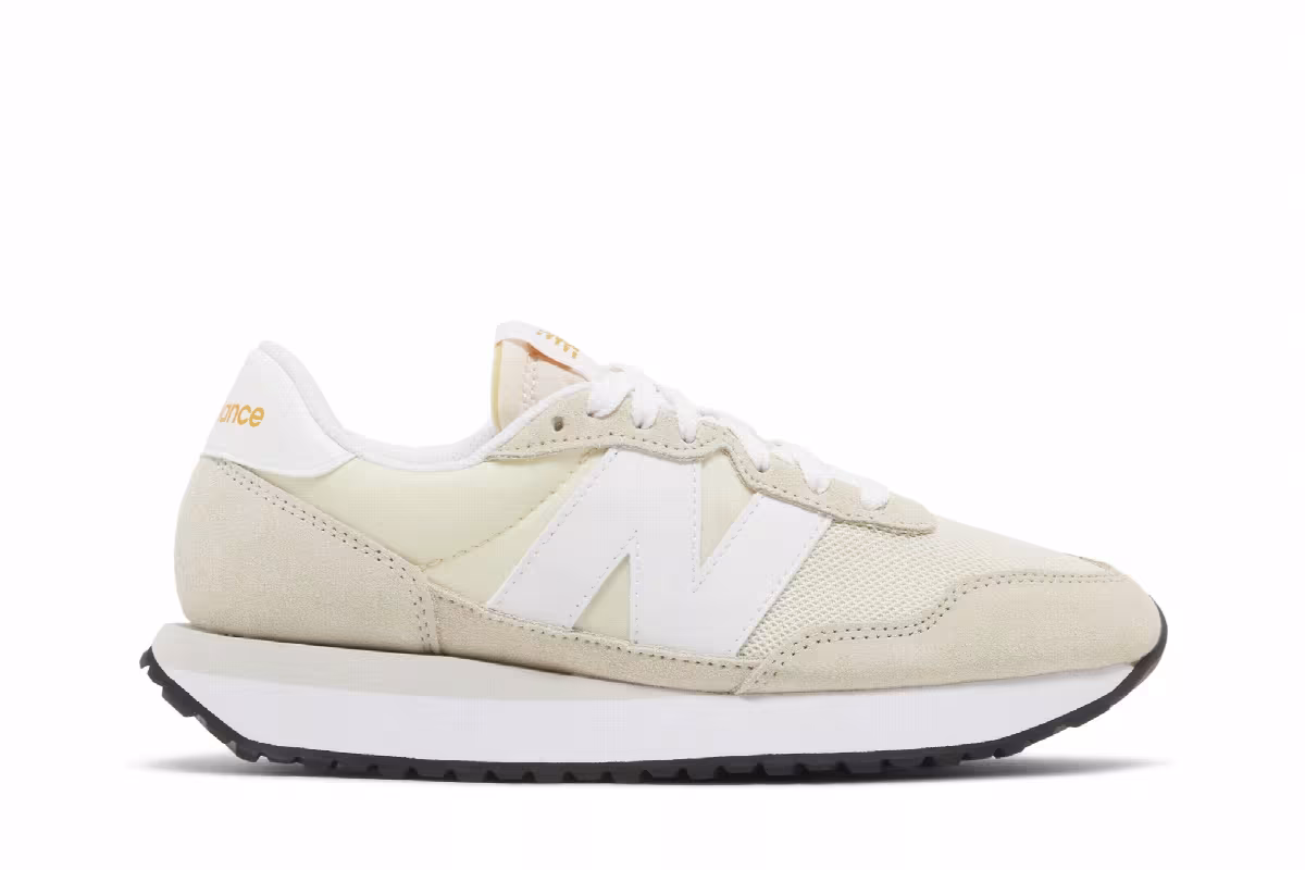 New Balance Women's 237 Calm Taupe White, view 2