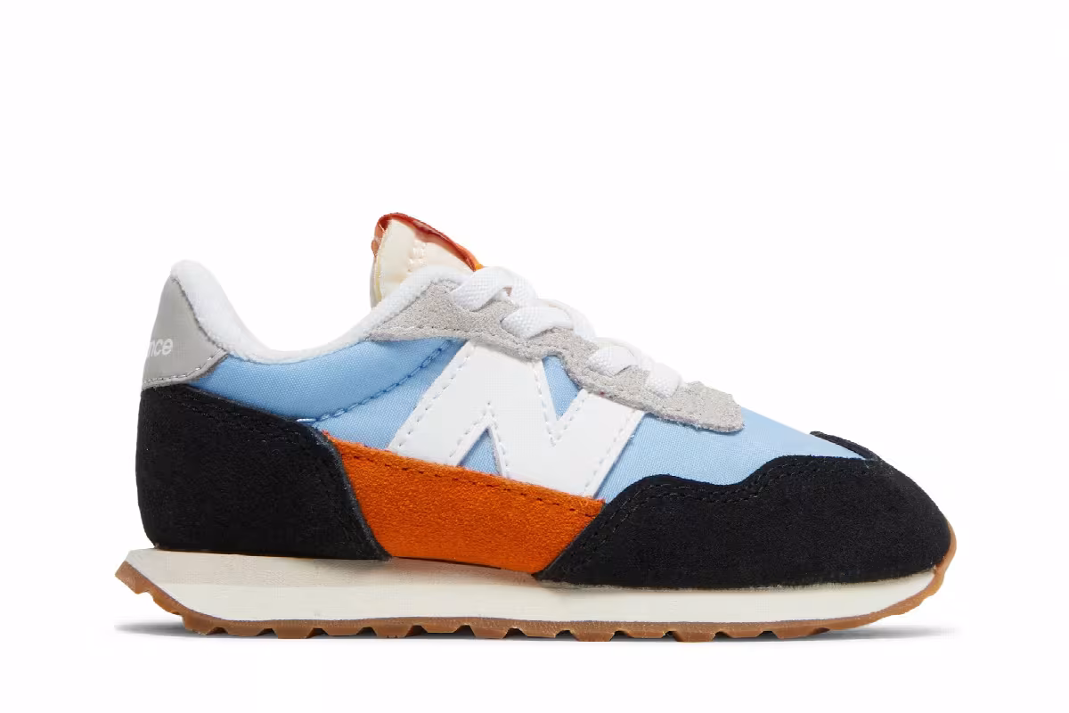 New Balance 237 Bungee Toddler Black Team Carolina, view 2