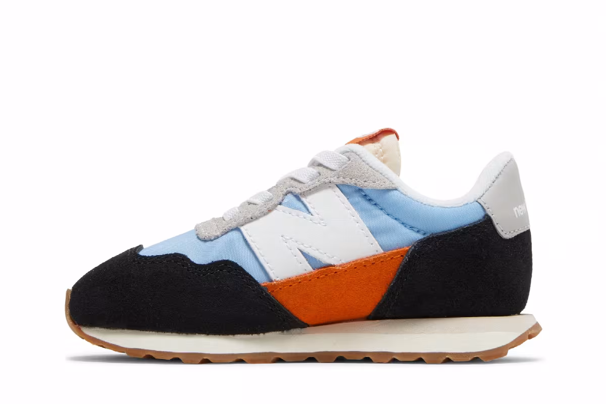 New Balance 237 Bungee Toddler Black Team Carolina, view 4