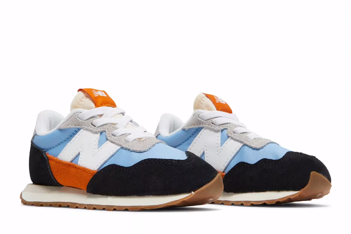 New Balance 237 Bungee Toddler Black Team Carolina, view 9