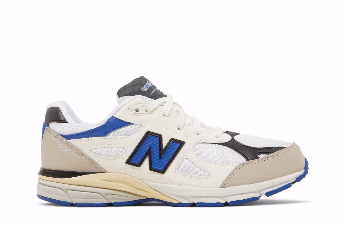 Teddy Santis x New Balance 990v3 Big Kid White Blue, view 2