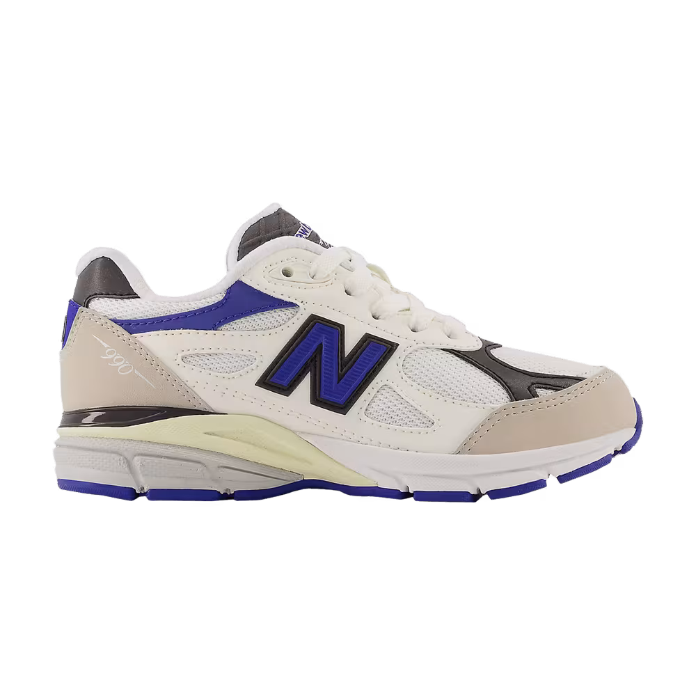 Teddy Santis x New Balance 990v3 Little Kid Wide White Blue