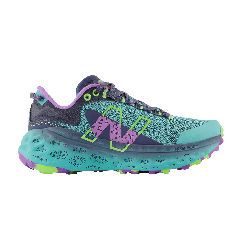 New Balance Women's Fresh Foam X More Trail v2 Cyber Jade Electric Purple