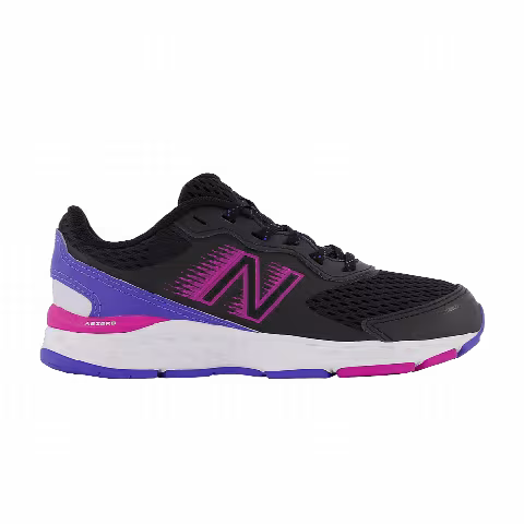 New Balance 680v6 Big Kid 'Black Magenta Pop'