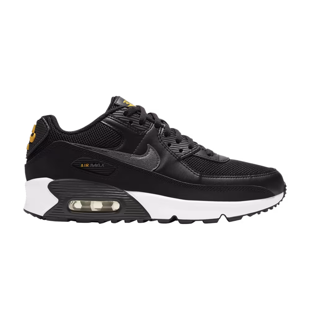 Nike Air Max 90 Mesh GS Black Laser Orange