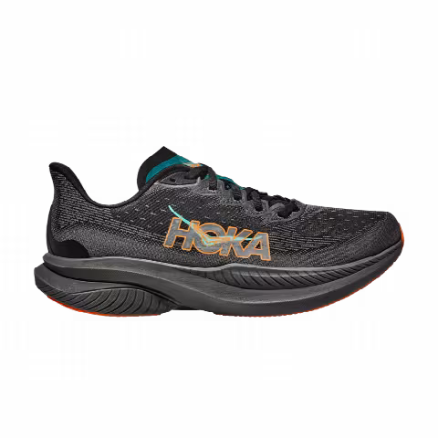 HOKA Mach 6 'Black Electric Tangerine'